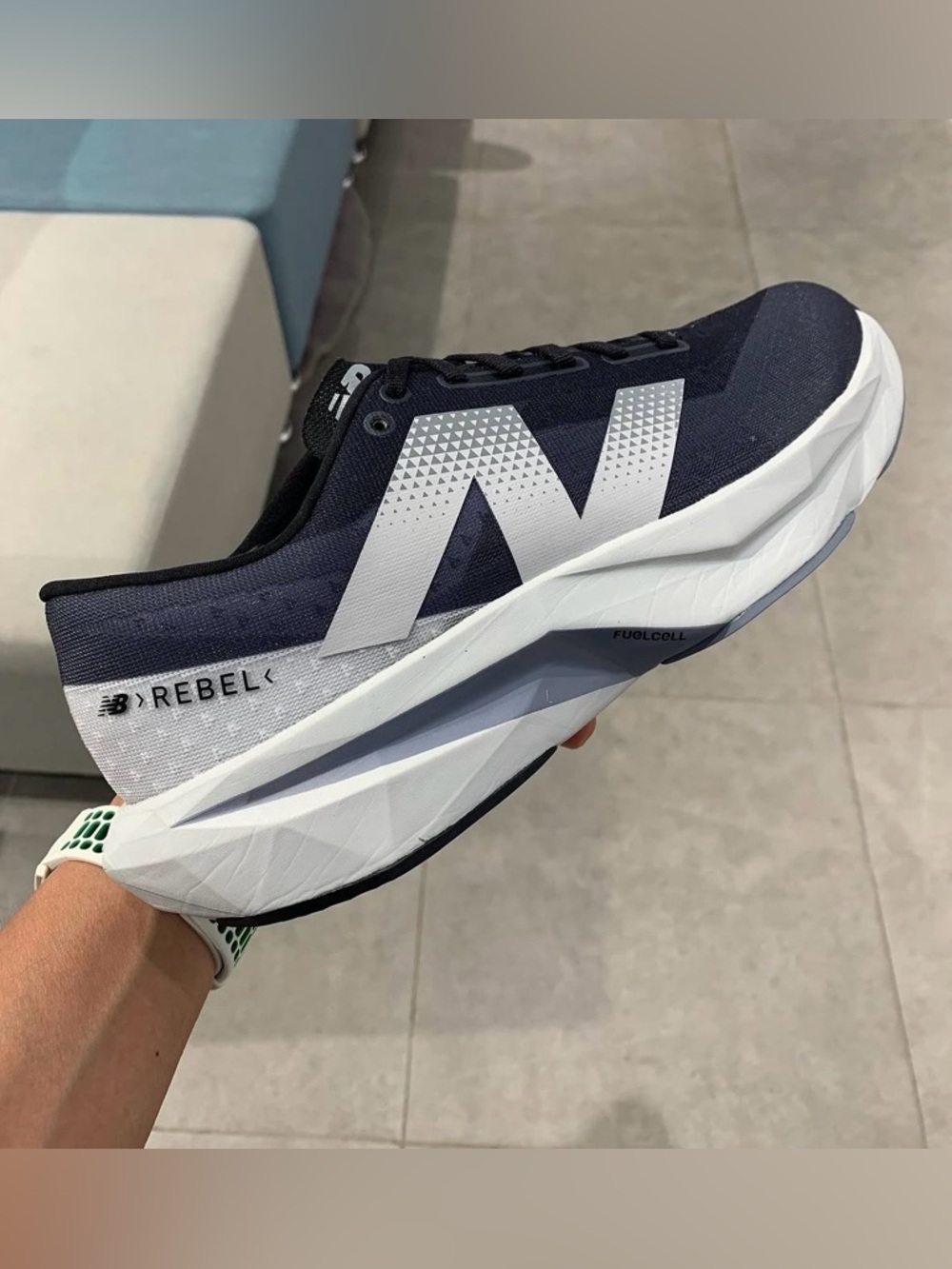 New Balance 🔥 FuelCell Rebel v4 Running Shoes Grey Black 12 13 MFCXLK4 NEW - Picture 2 of 16